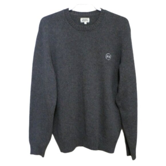 Gray Wool & Cashmere sweater HARTFORD ALTERNATIVE CLASSICS 1979 men's size XL - Picture 1 of 4